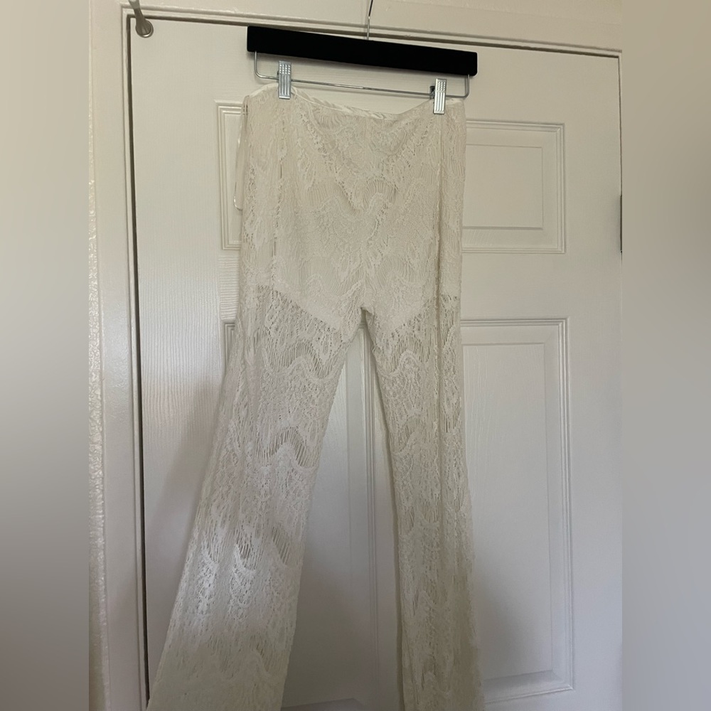 Lace boho pants